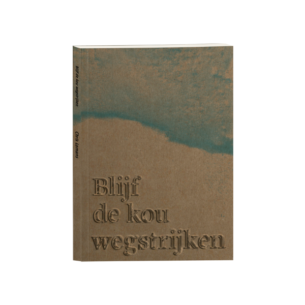 Omslag chapbook 'Blijf de kou wegstrijken' van Hannah Chris Lomans